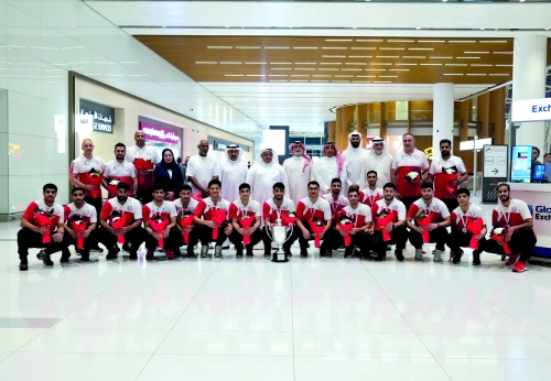 Bahrain youth handball heroes return