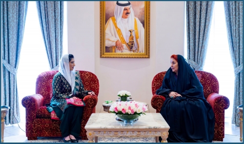 HRH Princess Sabeeka Receives Pakistan First Lady Asifa Bhutto Zardari