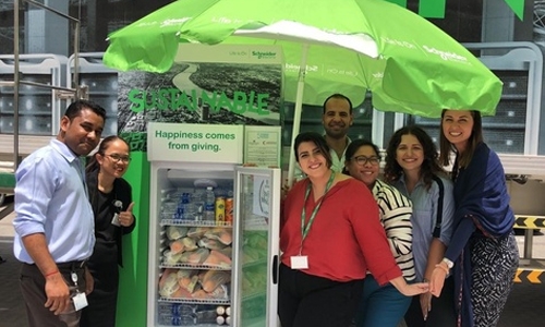 The spirit of Ramadan extends to sharing fridges