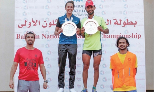 Al Daen, Baitar triumph in triathlon
