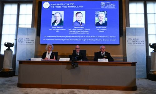 Trio wins physics Nobel for work on exploring electrons