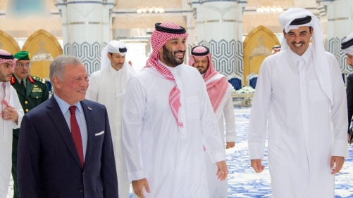 Saudi Crown Prince, Jordan King, and Qatar Emir Hold Key Talks on Regional Security in Jeddah