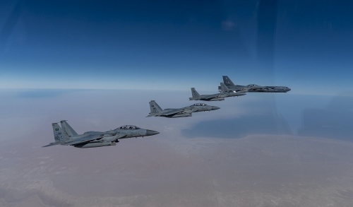 F-15S fighter jet crashes in Saudi Arabia, pilots survive