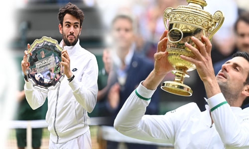 Djokovic wins 20th Grand Slam with sixth Wimbledon