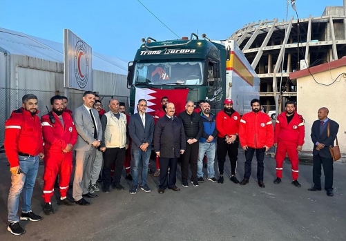 Two more life-saving consignments from Bahrain reaches Syria through Jordan