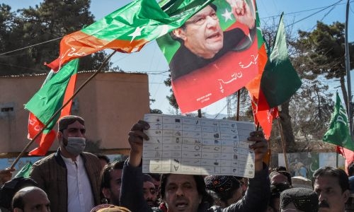 Pakistan coalition talks loom after strong vote showing for jailed Khan