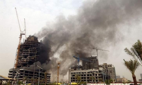 Workers rescued as fire breaks out in JVC tower Workers rescued as fire breaks out in JVC tower