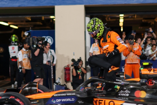Lando Norris and Oscar Piastri secure front row for season finale putting McLaren within reach of constructors’ title Lando Norris and Oscar Piastri secure front row for season finale putting McLaren within reach of constructors’ title