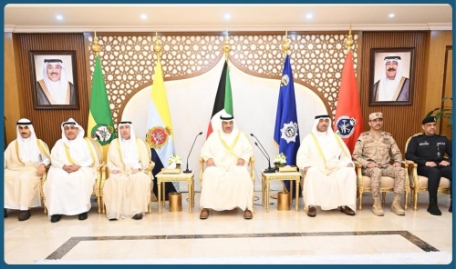 Kuwait Crown Prince Visits Military Personnel on Eid