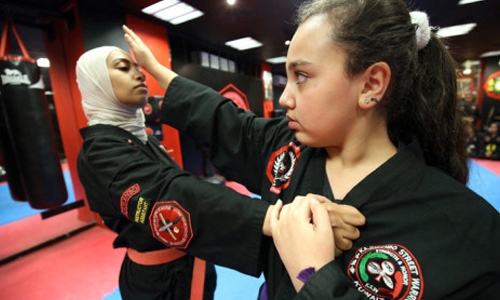 Kuwaiti girls use martial arts to counter bullies and violence Kuwaiti girls use martial arts to counter bullies and violence