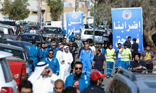 Kuwait oil workers strike enters Day 3