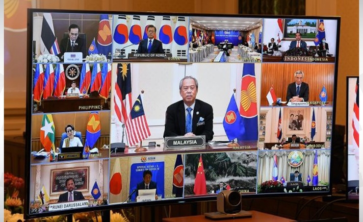 Malaysia's Prime Minister shares with ASEAN his country's experience in fighting COVID-19