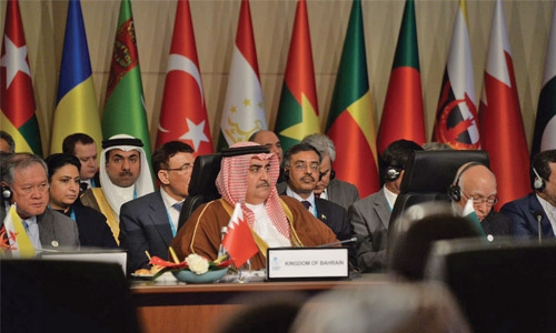 Shaikh Khalid in OIC preparatory meeting Shaikh Khalid in OIC preparatory meeting