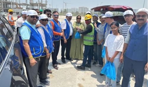 ICRF distributes refreshments and food at Marassi worksite ICRF distributes refreshments and food at Marassi worksite