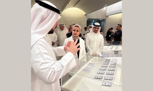Ancient Arab coins on display at Bahrain National Museum