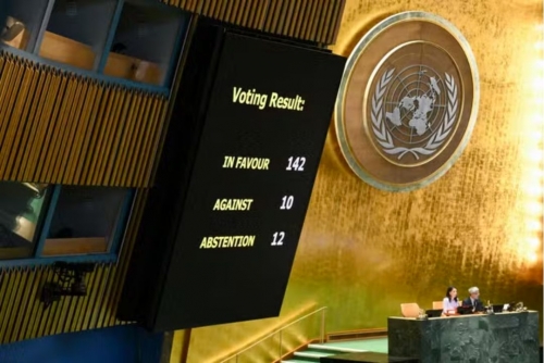 UN General Assembly votes for Hamas-free Palestinian state 