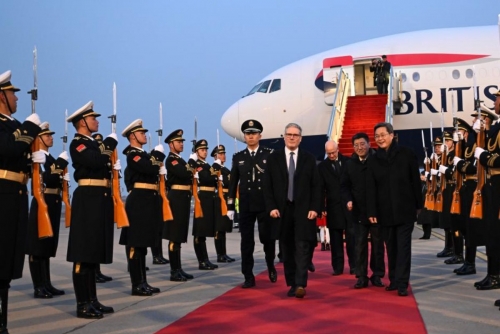 Starmer Lands in Beijing, Marking First UK PM Visit in Eight Years