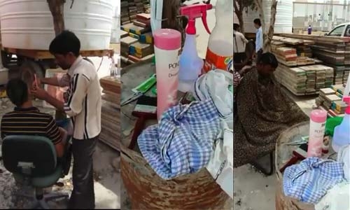 Video of outdoor barber goes viral