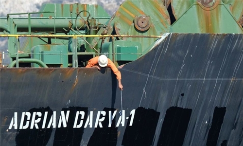 Iran tanker too big for Greek port: minister Iran tanker too big for Greek port: minister