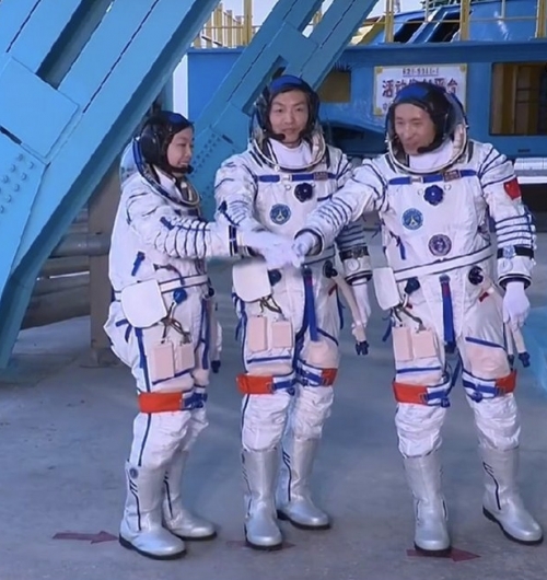 China Sends Three Astronauts to Space Station in Record-Length Mission Push China Sends Three Astronauts to Space Station in Record-Length Mission Push