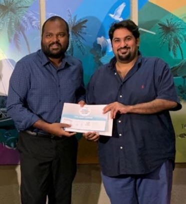 Gulf Air celebrates the first tourist to Maldives in 2020 Gulf Air celebrates the first tourist to Maldives in 2020