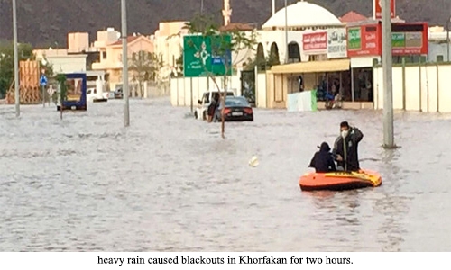 Khorfakkan, Dibba get worst of UAE rains: Power cuts, landslides Khorfakkan, Dibba get worst of UAE rains: Power cuts, landslides
