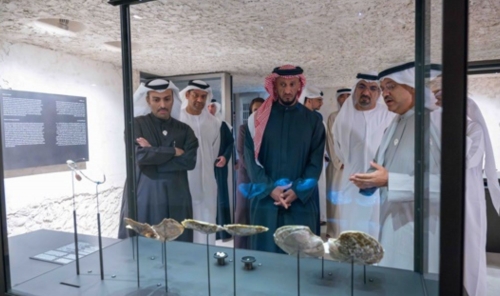 UAE: Sheikh Abdullah bin Mohammed bin Butti Al Hamed Visits Pearling Path in Muharraq
