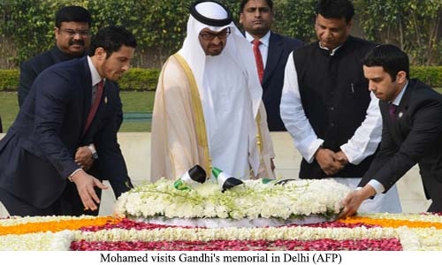 Mohamed visits Gandhi's memorial in Delhi Mohamed visits Gandhi's memorial in Delhi