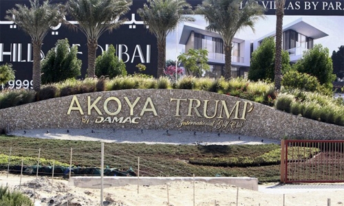 Trump's name restored at Dubai golf complex