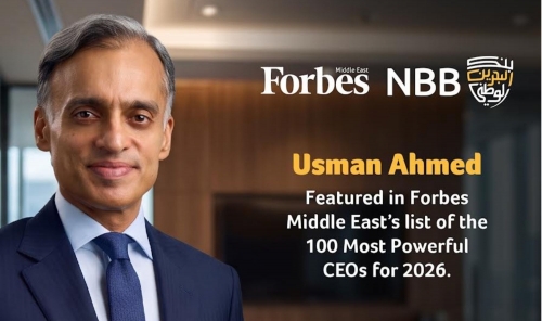 NBB Group Chief Executive Officer Usman Ahmed Named Among Forbes Middle East’s Top 100 CEOs of 2026 NBB Group Chief Executive Officer Usman Ahmed Named Among Forbes Middle East’s Top 100 CEOs of 2026