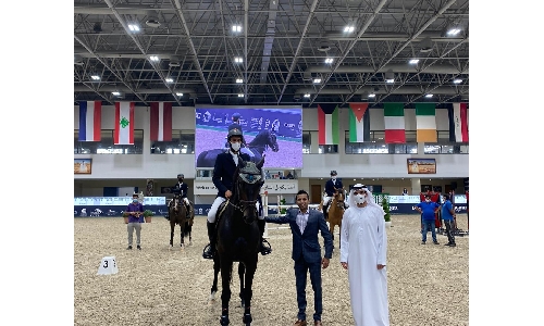 Al Khateri fifth in Al Sharjah international showjumping Al Khateri fifth in Al Sharjah international showjumping