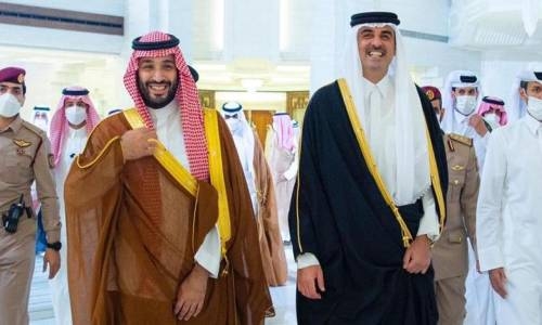 Saudi Crown Prince arrives in Qatar on first official visit