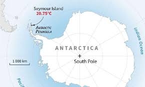 Antarctica registers temperature of over 20 C Antarctica registers temperature of over 20 C