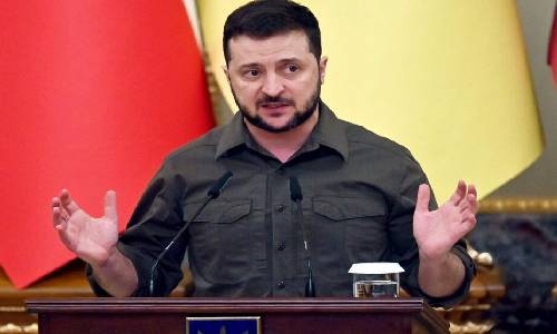 Zelensky hails Ukrainians’ resolve 50 days into Russia's military operation Zelensky hails Ukrainians’ resolve 50 days into Russia's military operation