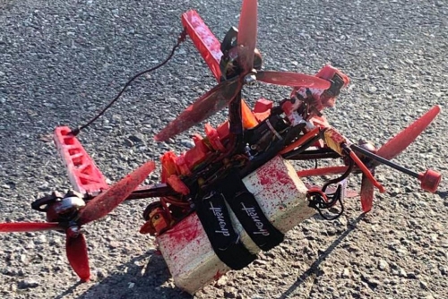Russia says drones dropped red paint on embassy in Sweden Russia says drones dropped red paint on embassy in Sweden