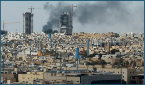 Saudi Civil Defense Reports Projectile Hit on Residential Site