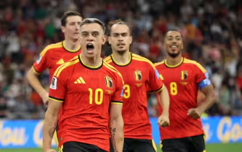 Belgium advance with New Zealand rout