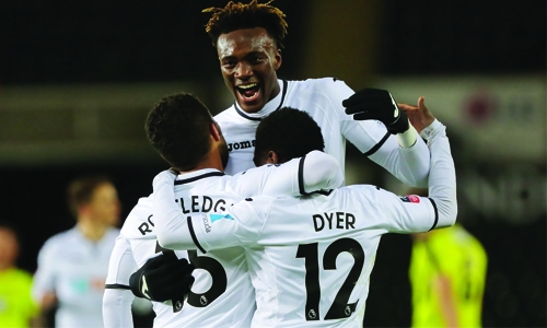 Swansea rout Notts Swansea rout Notts