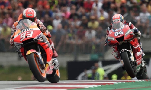 Dovizioso pips Marquez to win Austrian MotoGP