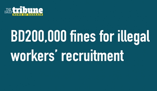 BD200,000 fines for illegal workers’ recruitment