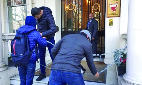 Bahrain embassy in London attacked