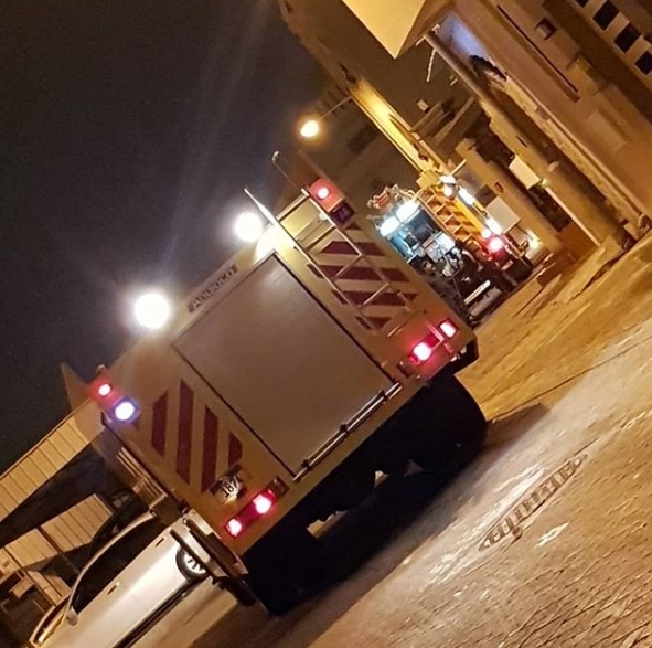 Fire broke out in a house in Hamad Town 