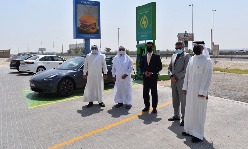Bahrain’s first electric cars charging station inaugurated Bahrain’s first electric cars charging station inaugurated