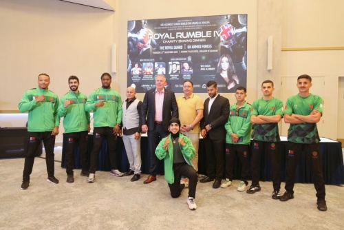 Bahrain’s Royal Guard prepare to face the UK Armed Forces in Royal Rumble IV