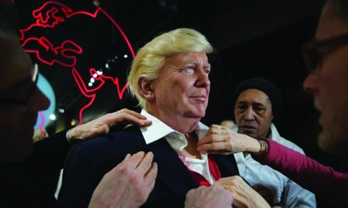 Trump waxwork joins world leaders at Paris museum