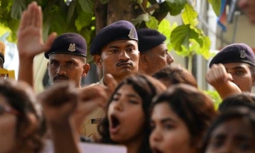 India police arrest two after gang-rape, hanging of teenager India police arrest two after gang-rape, hanging of teenager