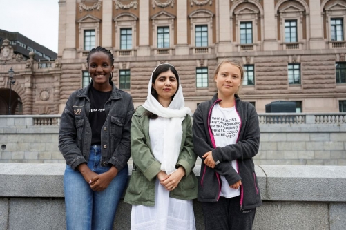 Girls' education is a climate solution: Malala Yousafzai joins climate protest
