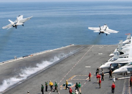More than 3,000 US sailors switch aircraft carriers More than 3,000 US sailors switch aircraft carriers