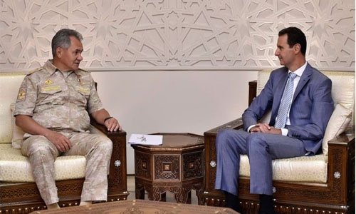 Russian defence minister visits Assad