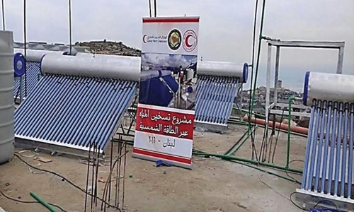 Bahrain provides Syrian refugees with hi-tech water heaters